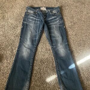 Big Star Distressed Blue Denim Jeans